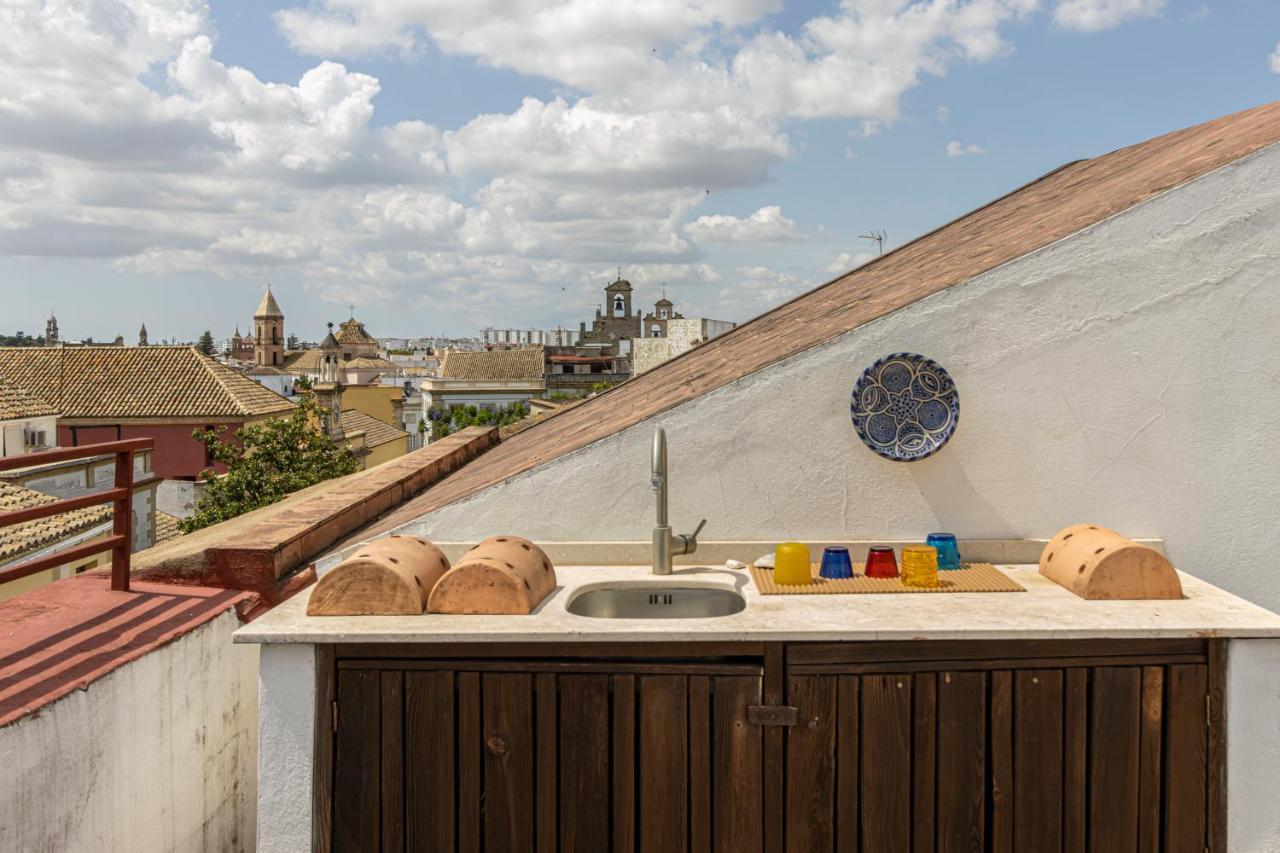 Top Atico Plaza Del Arenal - Gran Terraza - Vistas - Solarium Jerez de la Frontera Bagian luar foto